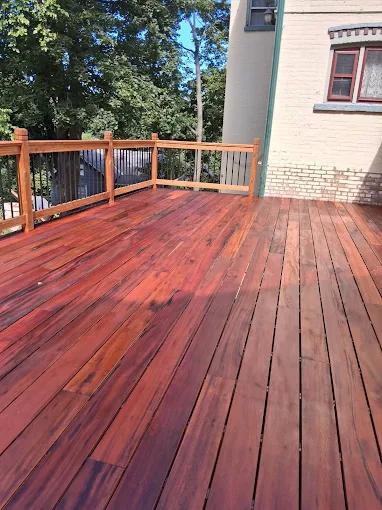 Cherry deck build in Pleasant Valley, NY by Red Cedar Construction, photo 3