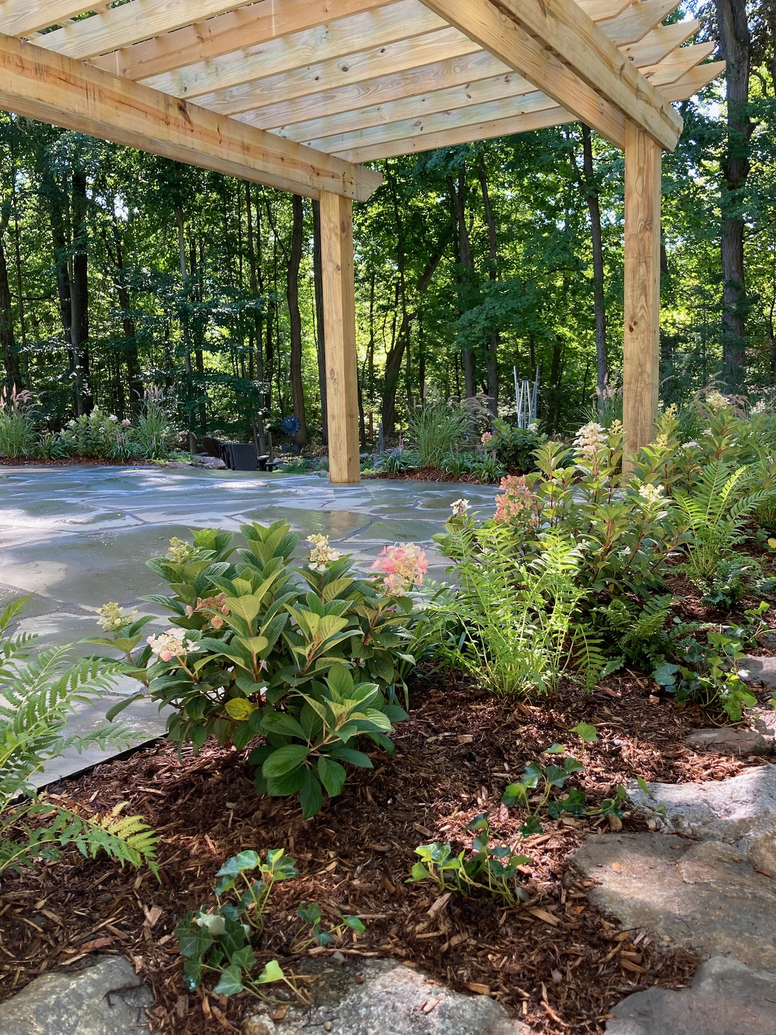Pergola & patio in Wappingers Falls, NY by Red Cedar Construction, photo 2