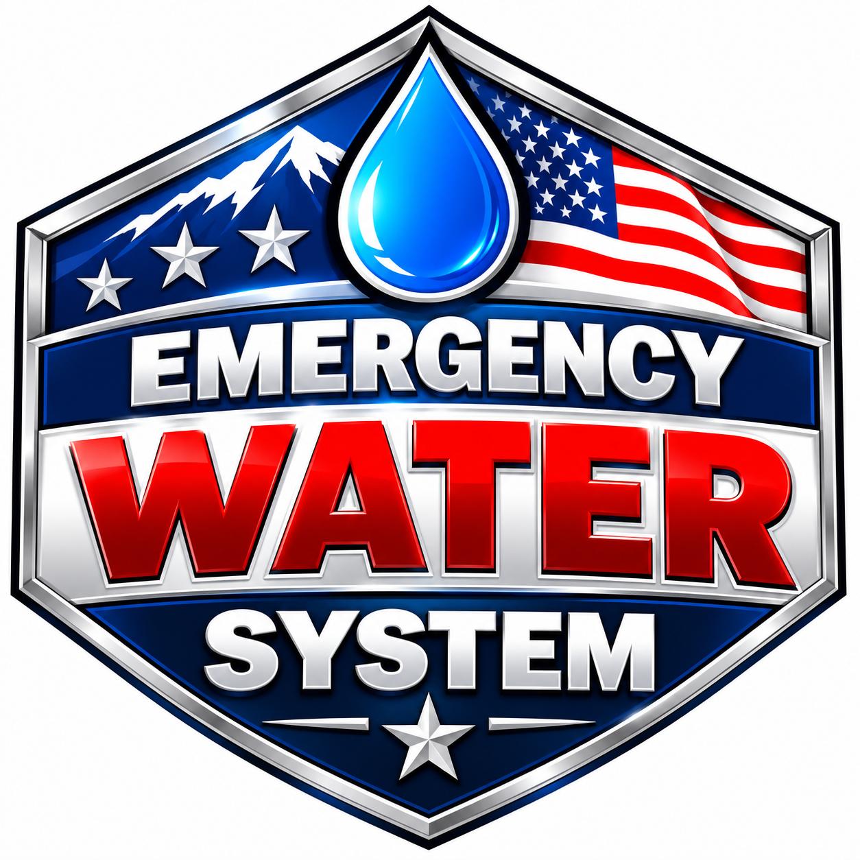 Emergency Water System Shield Logo