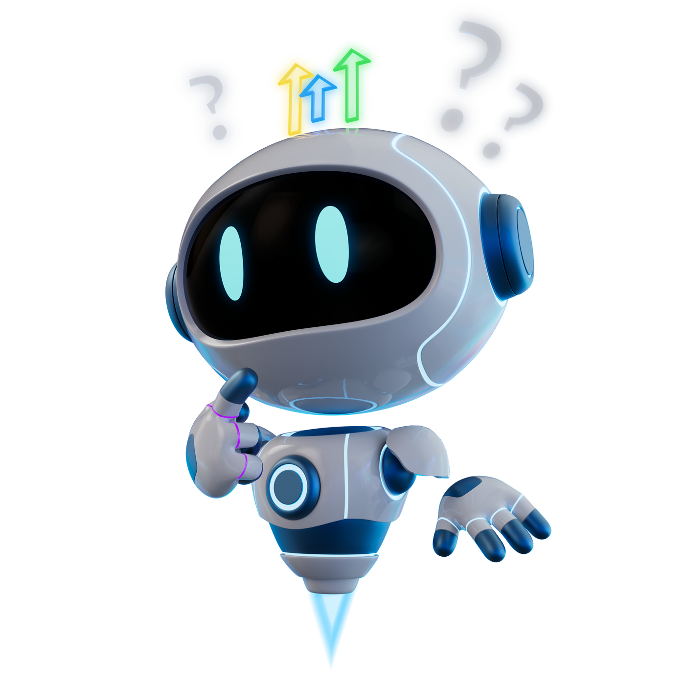 HighLevel's mascot, Highly, thinking