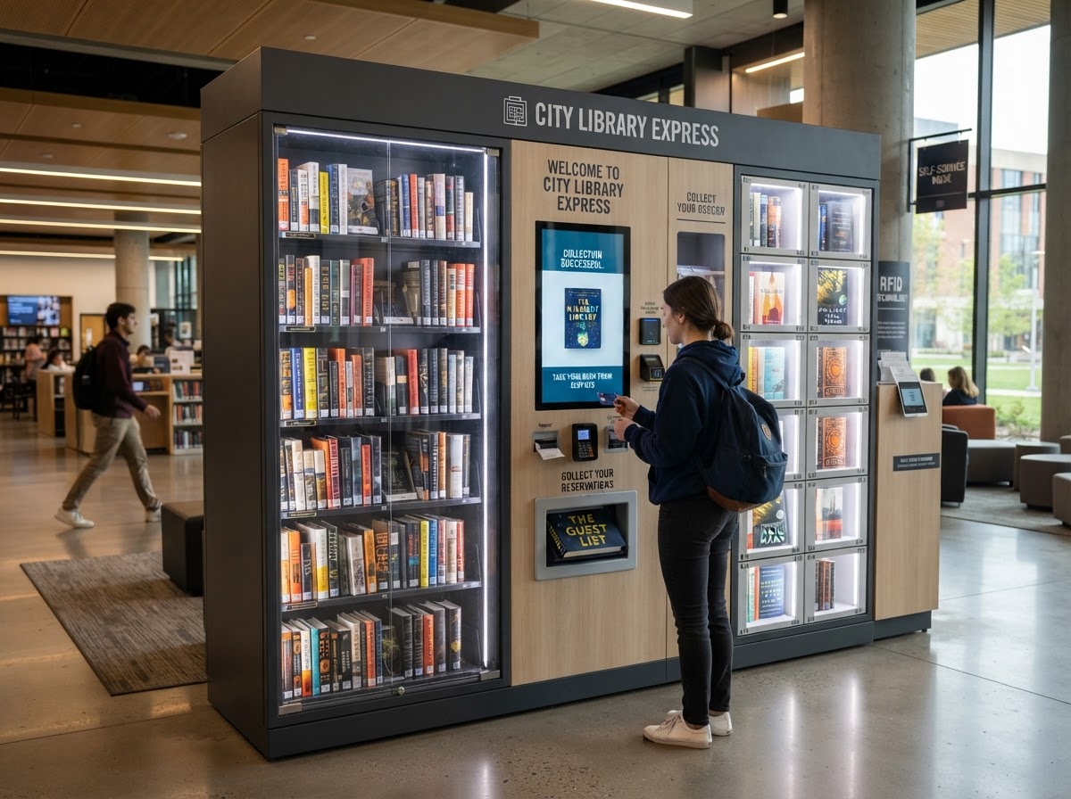D-Tech RFID automated lending and vending unit