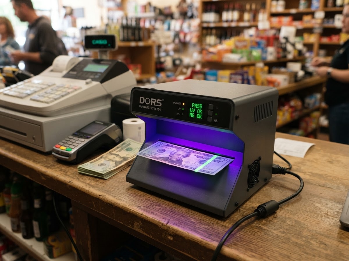 Counterfeit bill detector unit