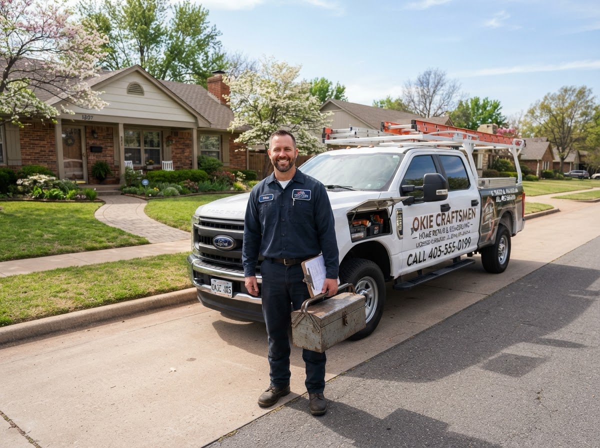 Done By Friday work truck in El Reno Oklahoma