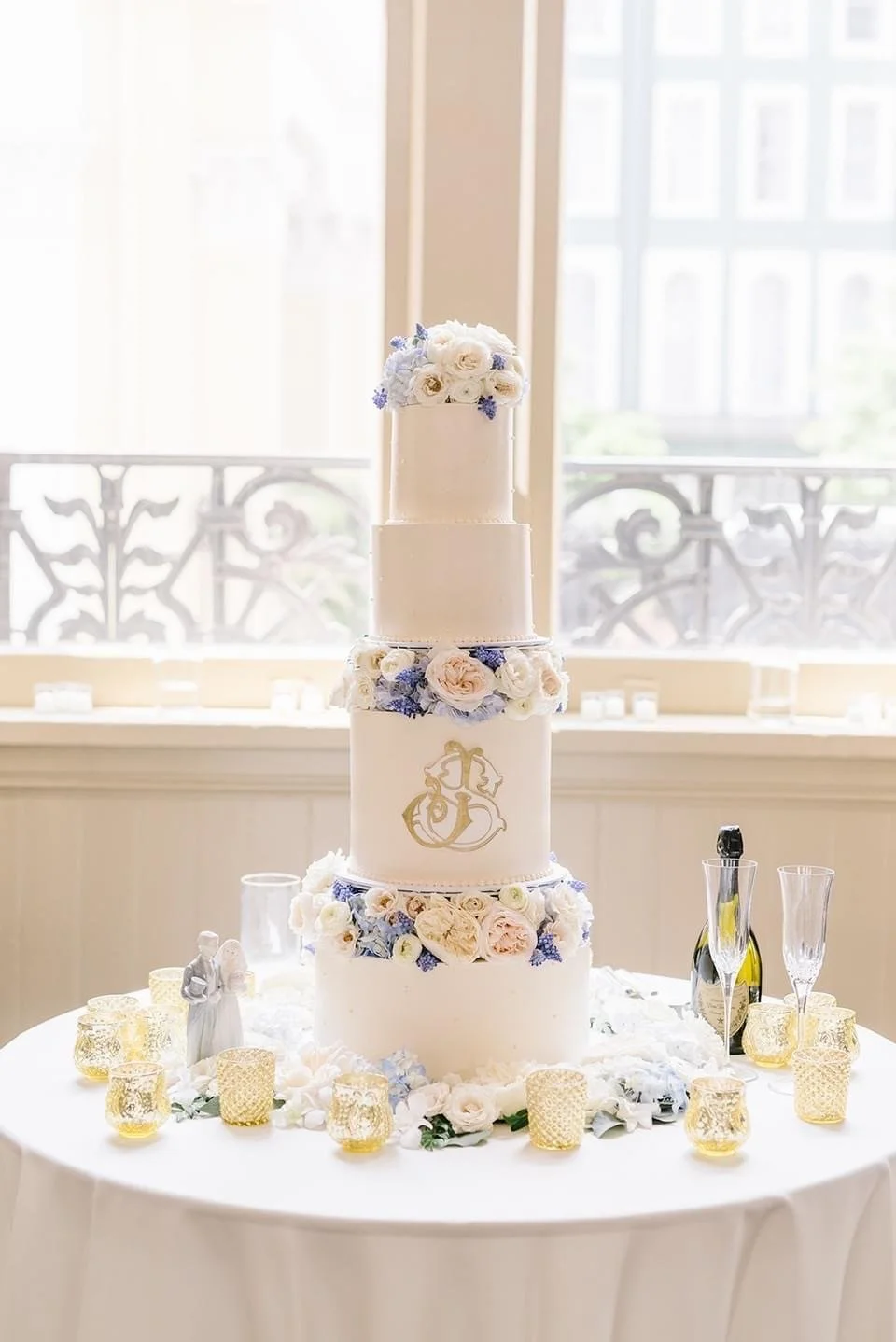 Grand Floral Wedding Cake