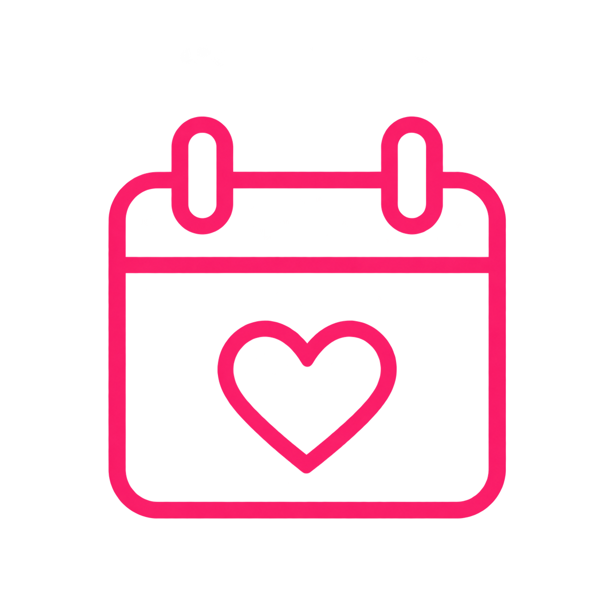 Calendar with heart