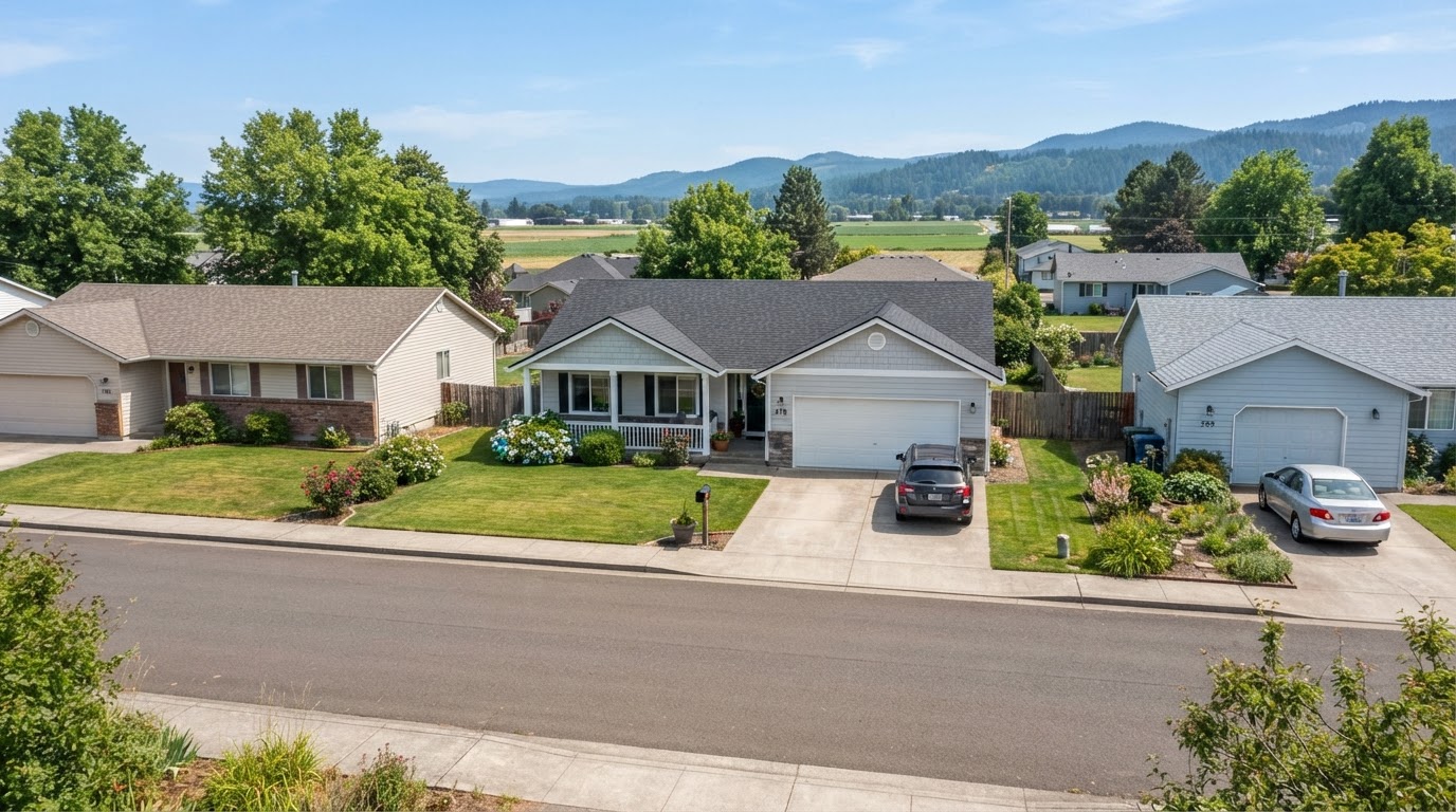 Representative residential property in Creswell, OR