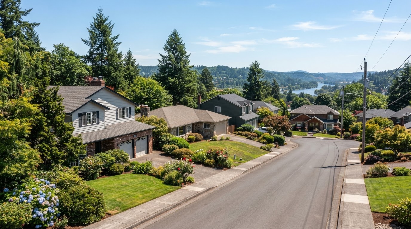 Representative residential property in West Linn, OR