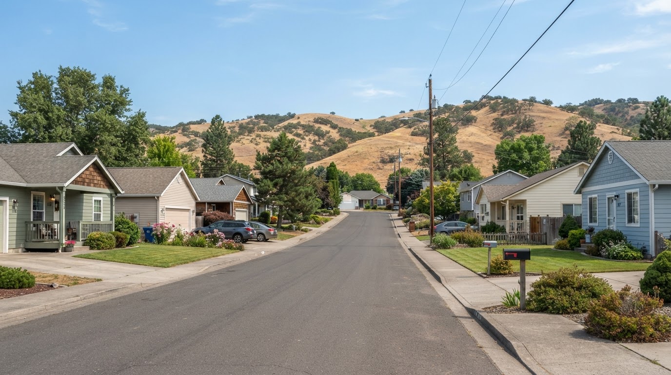 Representative residential property in Eagle Point, OR