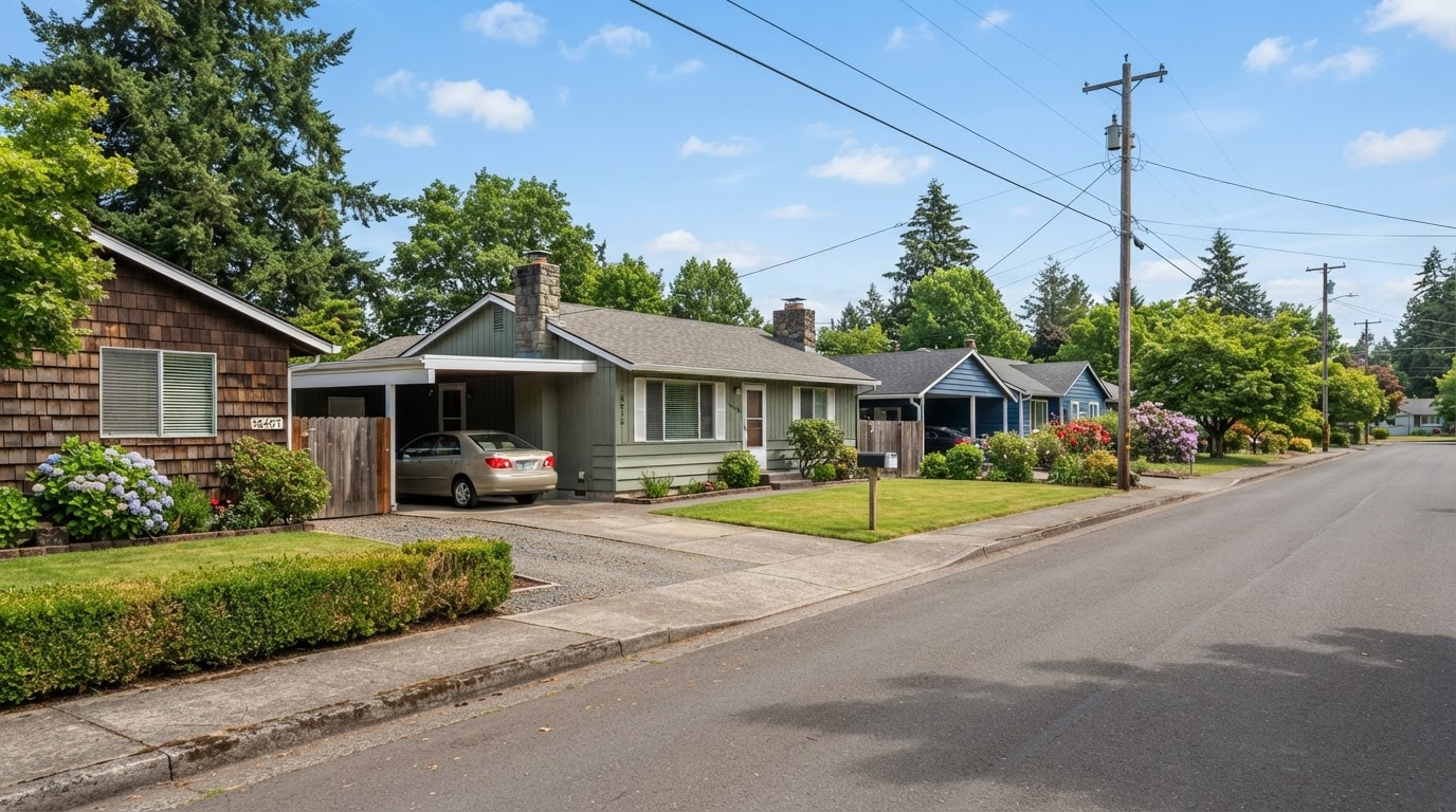 Representative residential property in Gladstone, OR