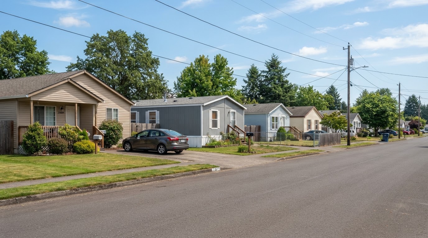 Representative residential property in Wood Village, OR
