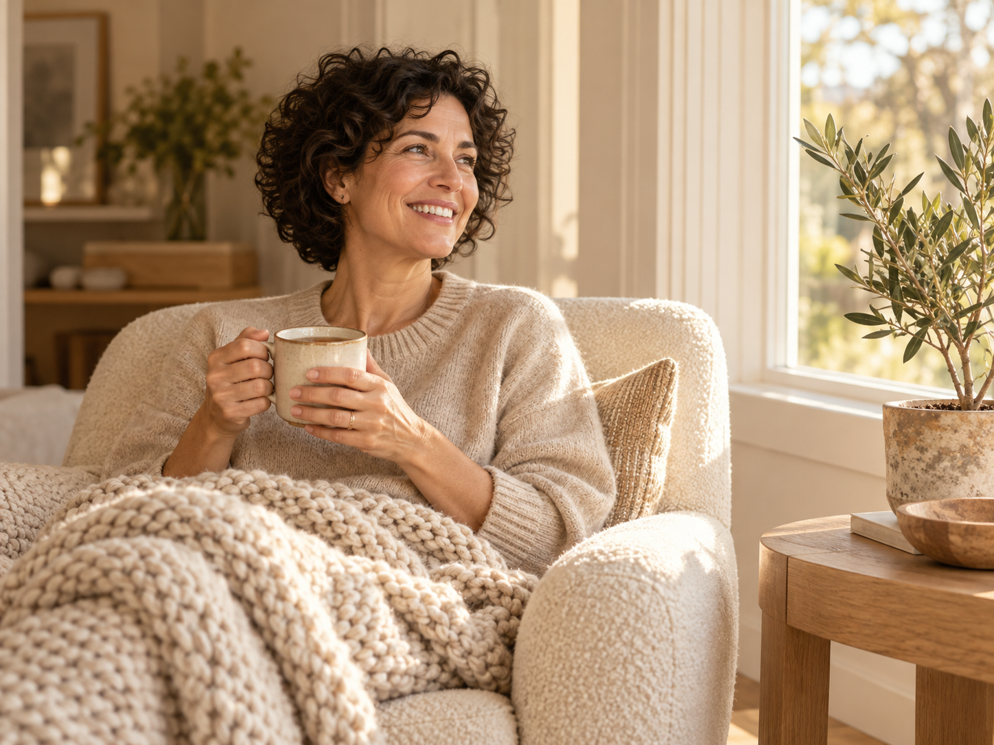 Member enjoying restorative wellness and comfort at Seek Regenerative Wellness