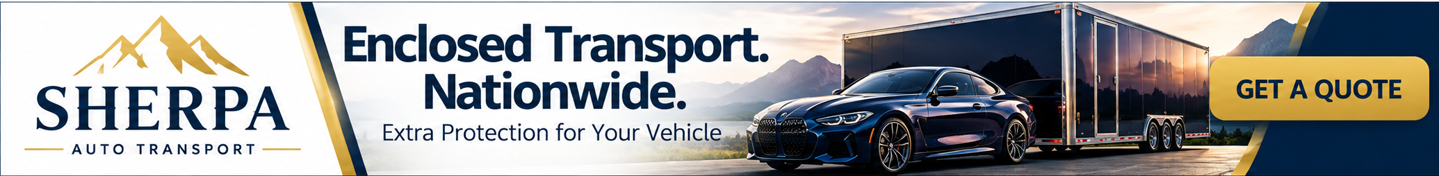 Sherpa Auto Transport — Enclosed Transport Nationwide. Extra Protection for Your Vehicle.