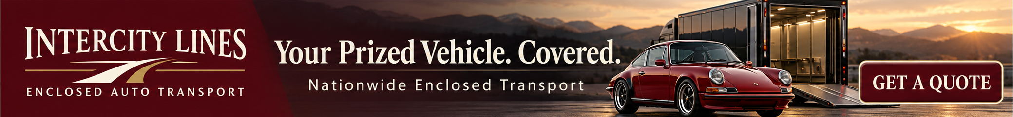 Intercity Lines — Your Prized Vehicle. Covered. Nationwide Enclosed Transport.