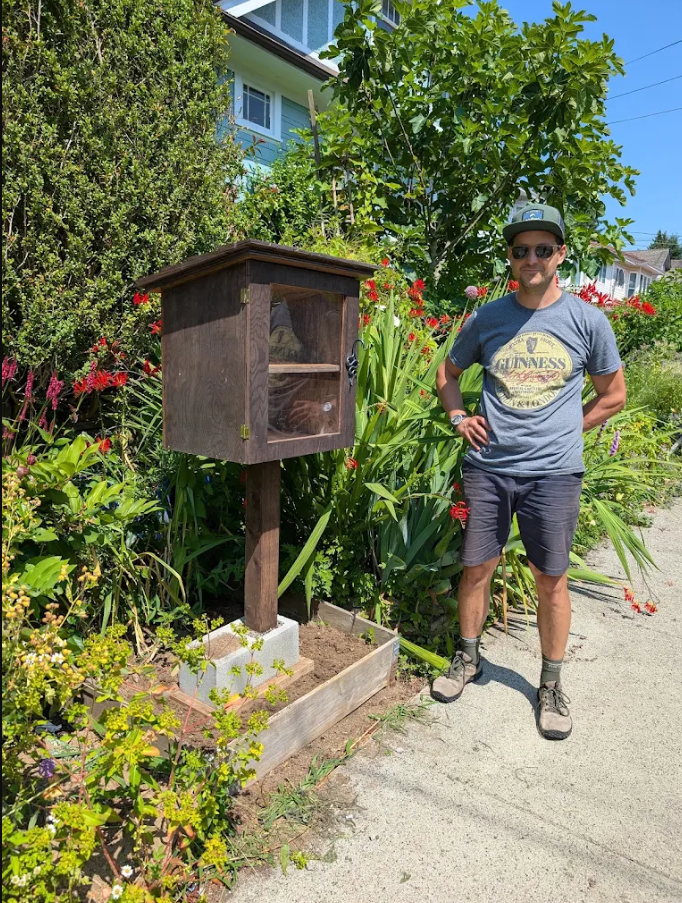 Handcrafted Free Little Puzzle Library Installation — Rhombus Carpentry Vancouver carpenter in Vancouver, BC (49.2606° N, 123.0691° W)
