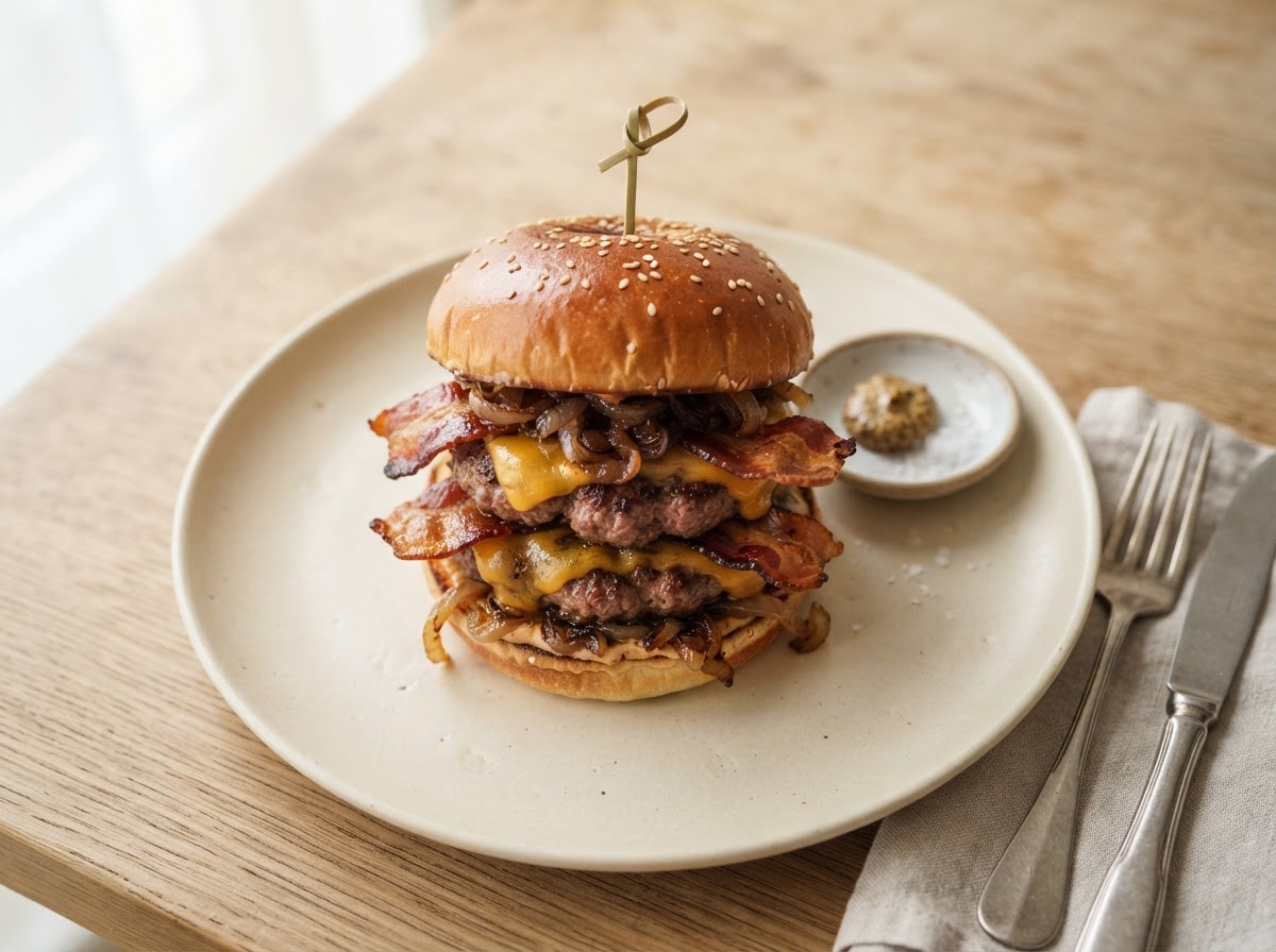 Hamburguesa Doble Bacon