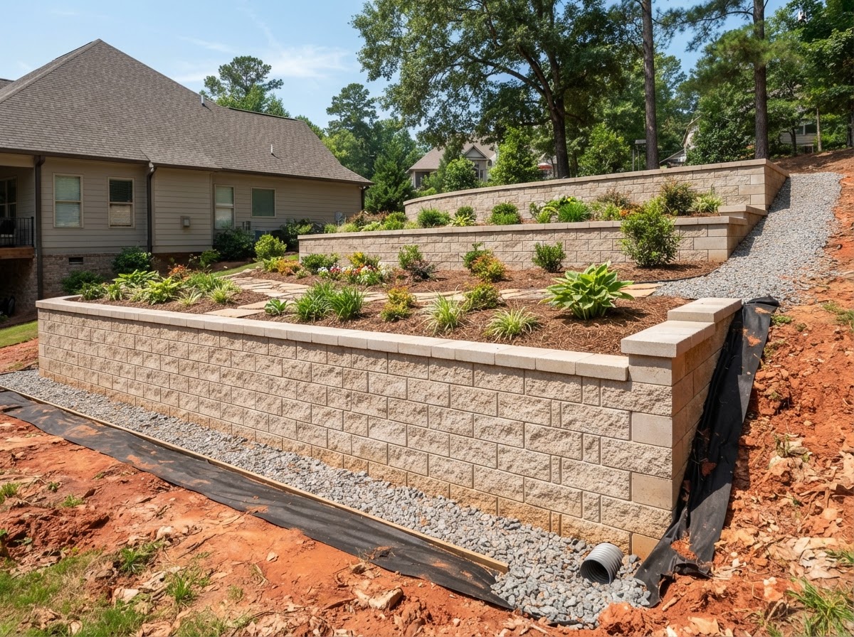Retaining Walls & Hardscaping