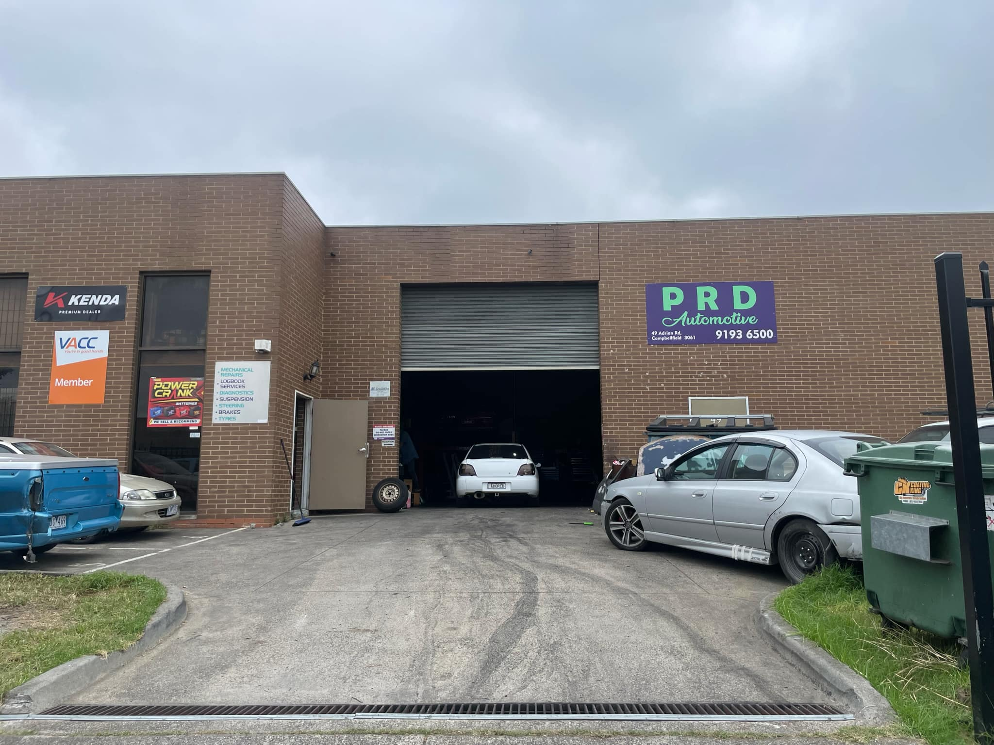 PRD Automotive workshop on Adrian Road, Campbellfield VIC