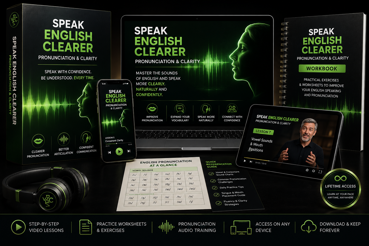 Speak English Clearer - Pronunciation & Clarity Complete Bundle