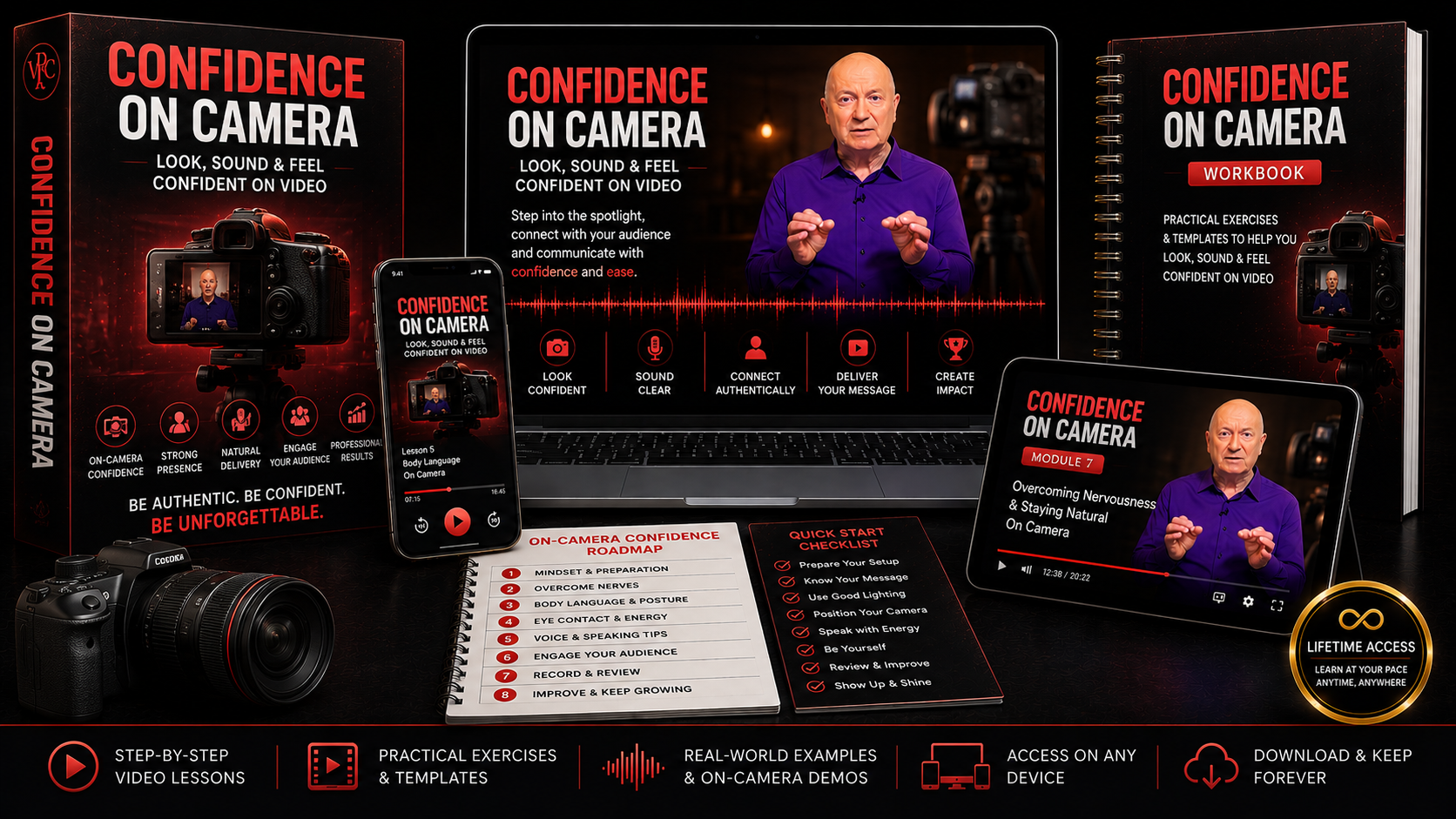 Confidence on Camera - Complete Video Training Bundle
