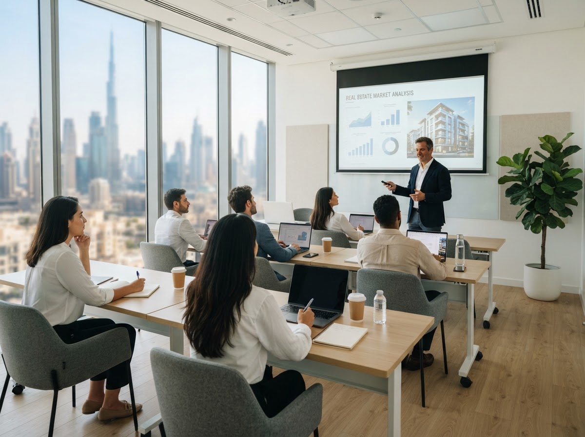 Real estate training session at Innovation Experts in Dubai