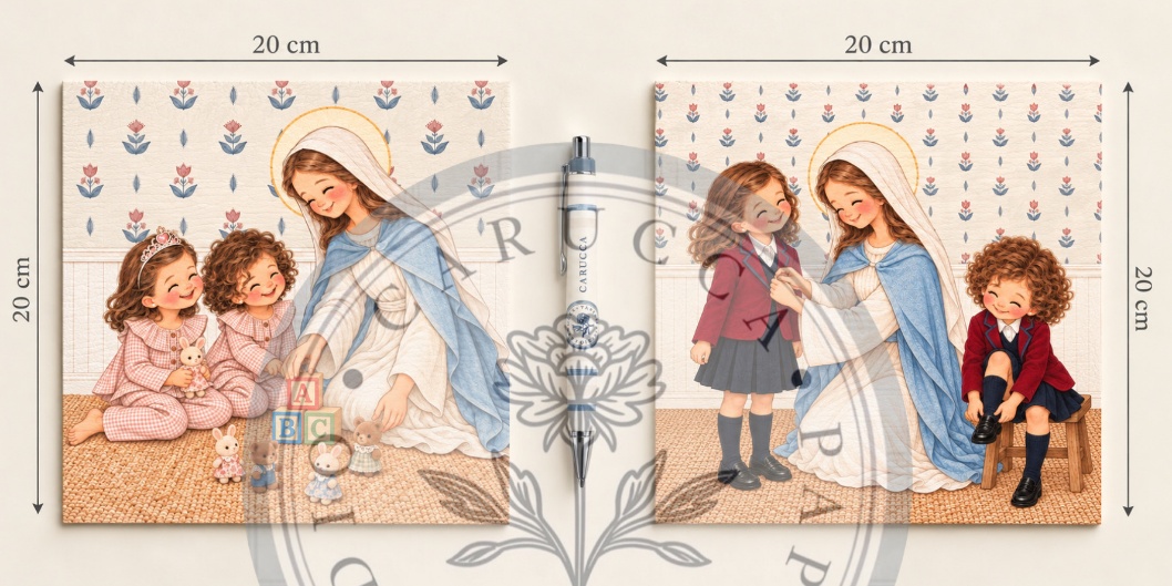 Láminas cuadradas personalizadas de 20 × 20 cm - Carucca Studio
