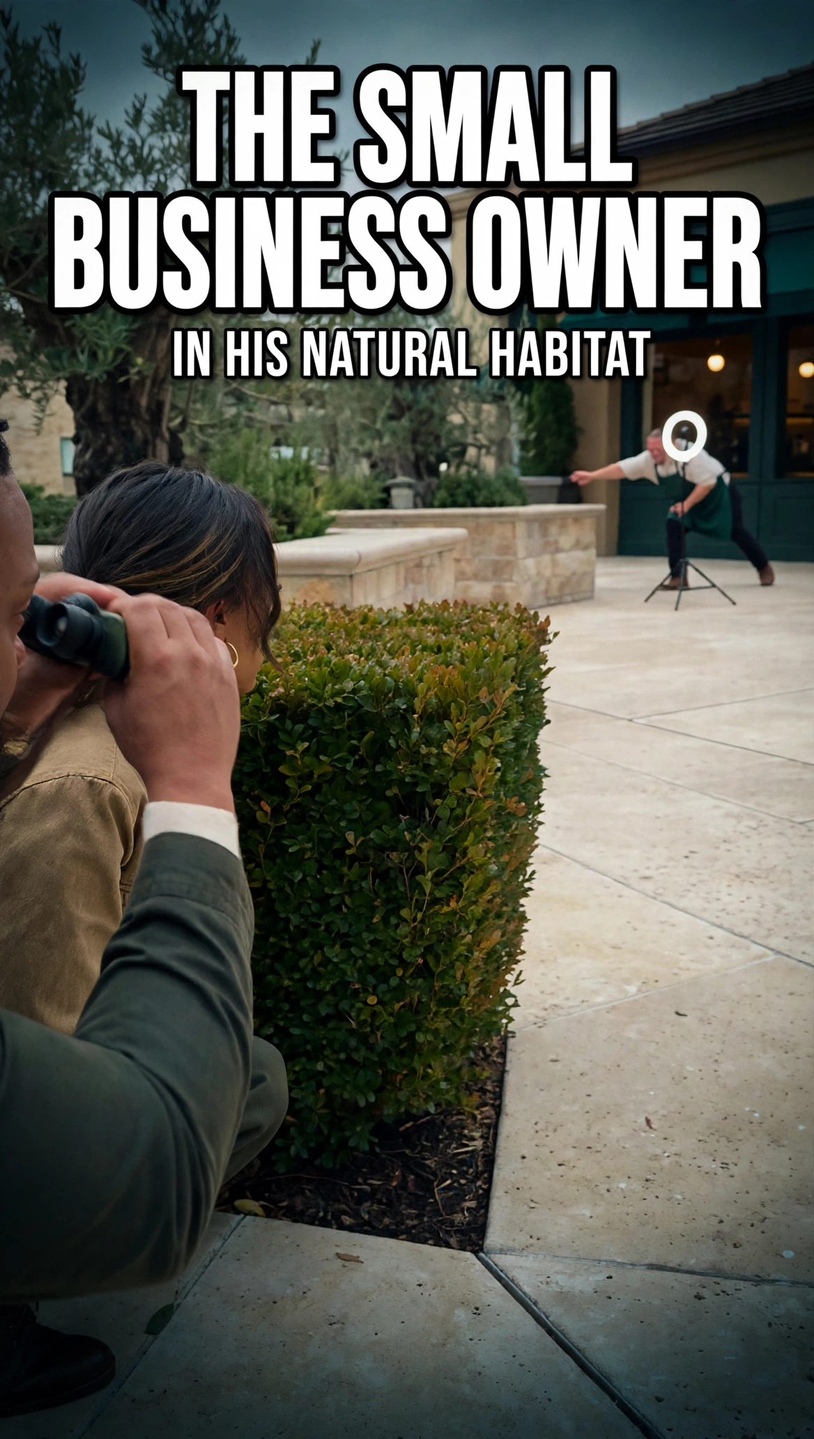 The Small Business Owner — In His Natural Habitat AI video sample