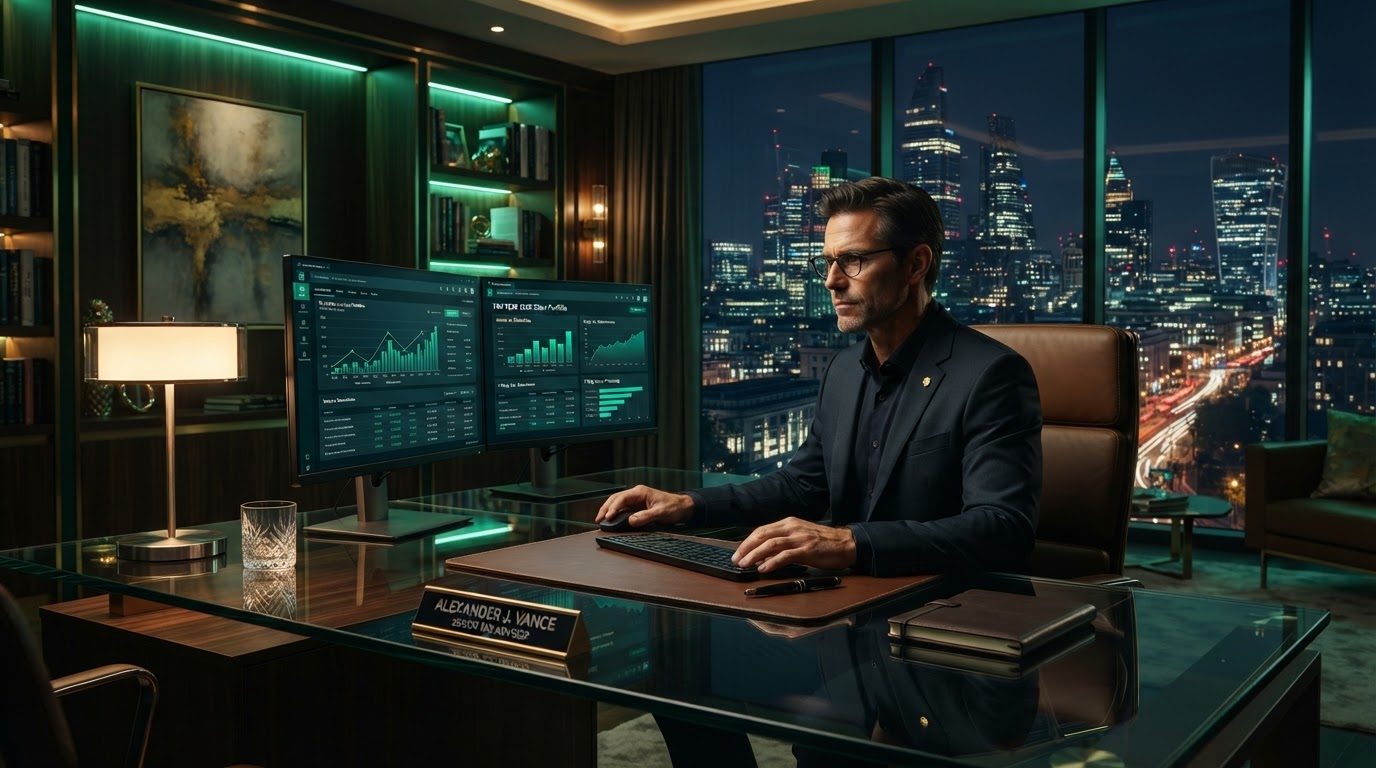 TaxLuxe Executive Tax Office Environment