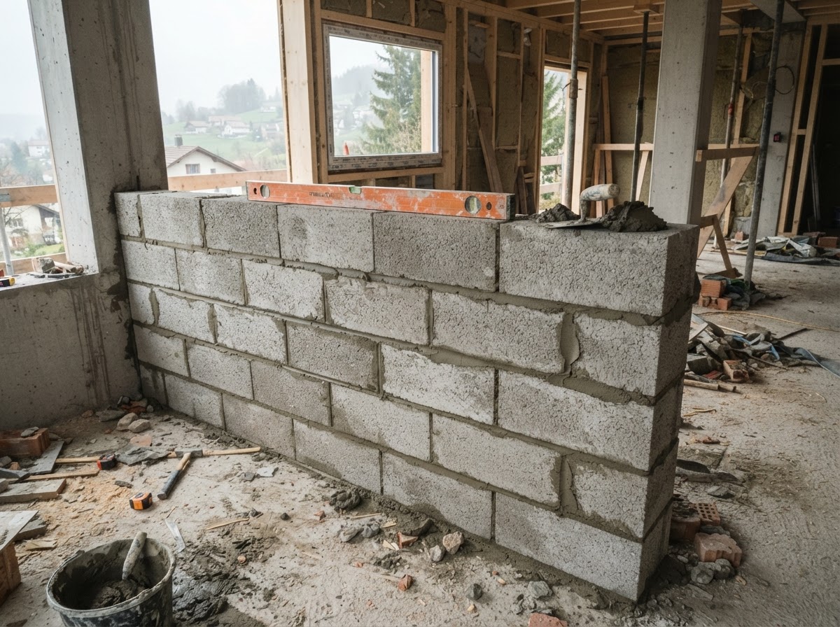 Beispiel einer fertigen Arbeit von Maurer, Neubau und Umbau
