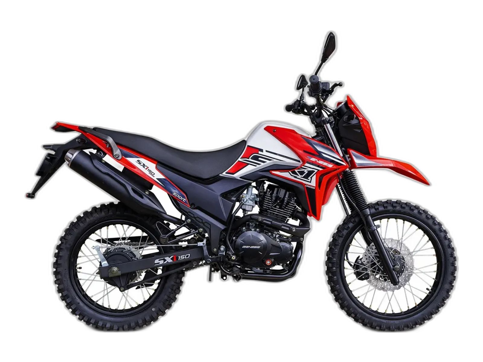 Genesis SX150 Rojo y Blanco vista lateral perfil