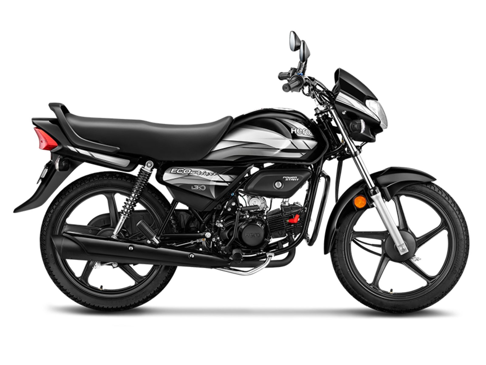 Hero Eco Deluxe 97.2 cc — Vista lateral completa