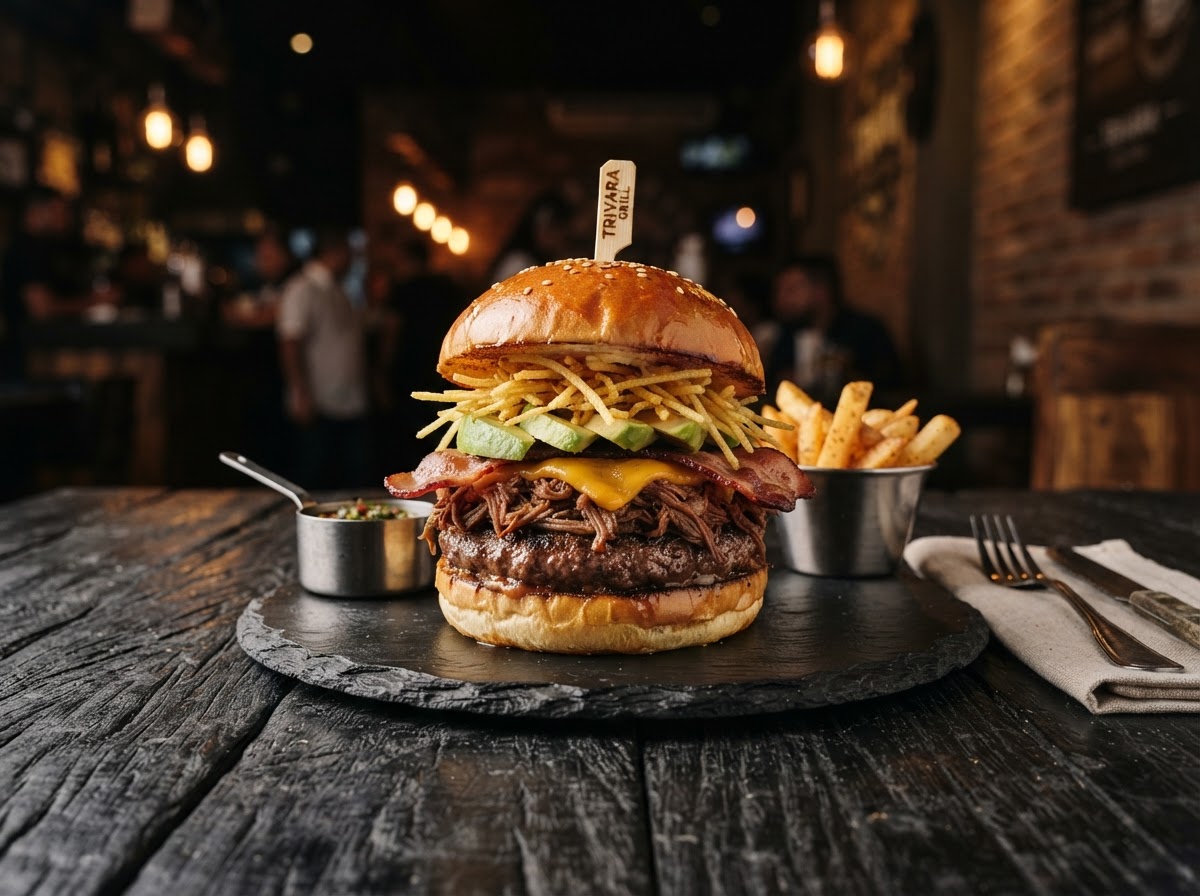 Burger Trivara Grill (Carne en Vara)