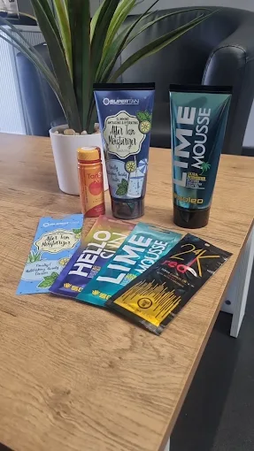 Tanning lotions and moisturizers selection