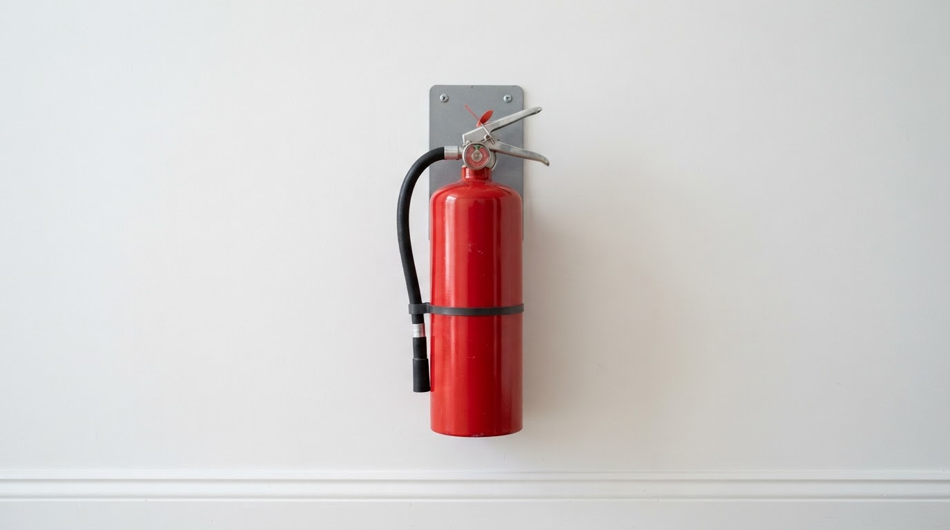 Fire extinguisher after its annual service