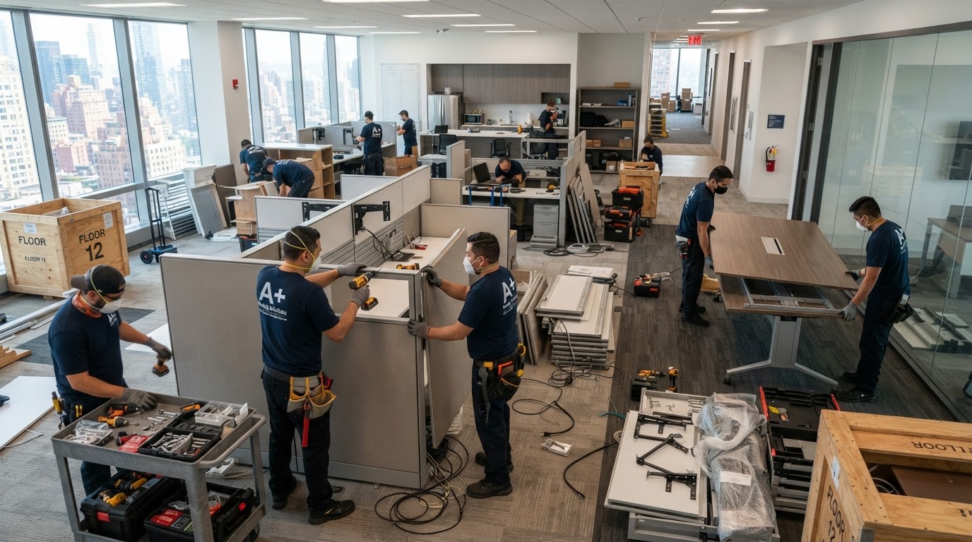 How to Safely Disassemble and Reconfigure Modular Office Cubicle Workstations — cover image