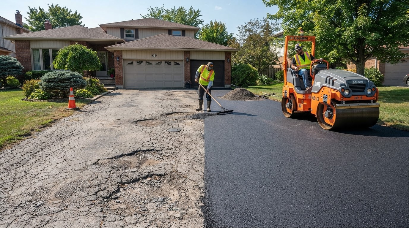 Driveway Resurfacing vs. Full Replacement: Cost, Lifespan, and When Each Makes Sense — cover image