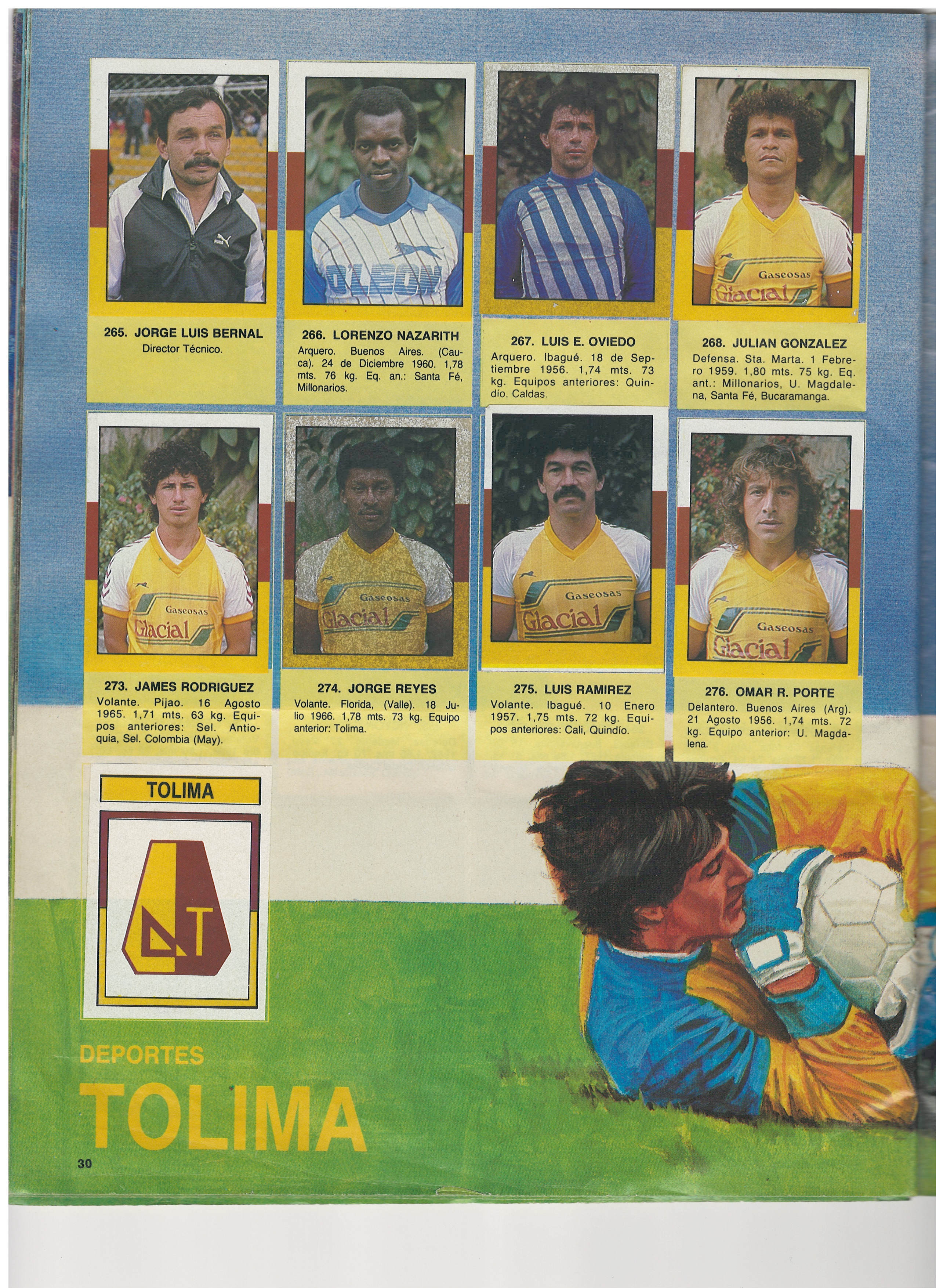 Página 30 — Club Deportes Tolima (Página Primera)