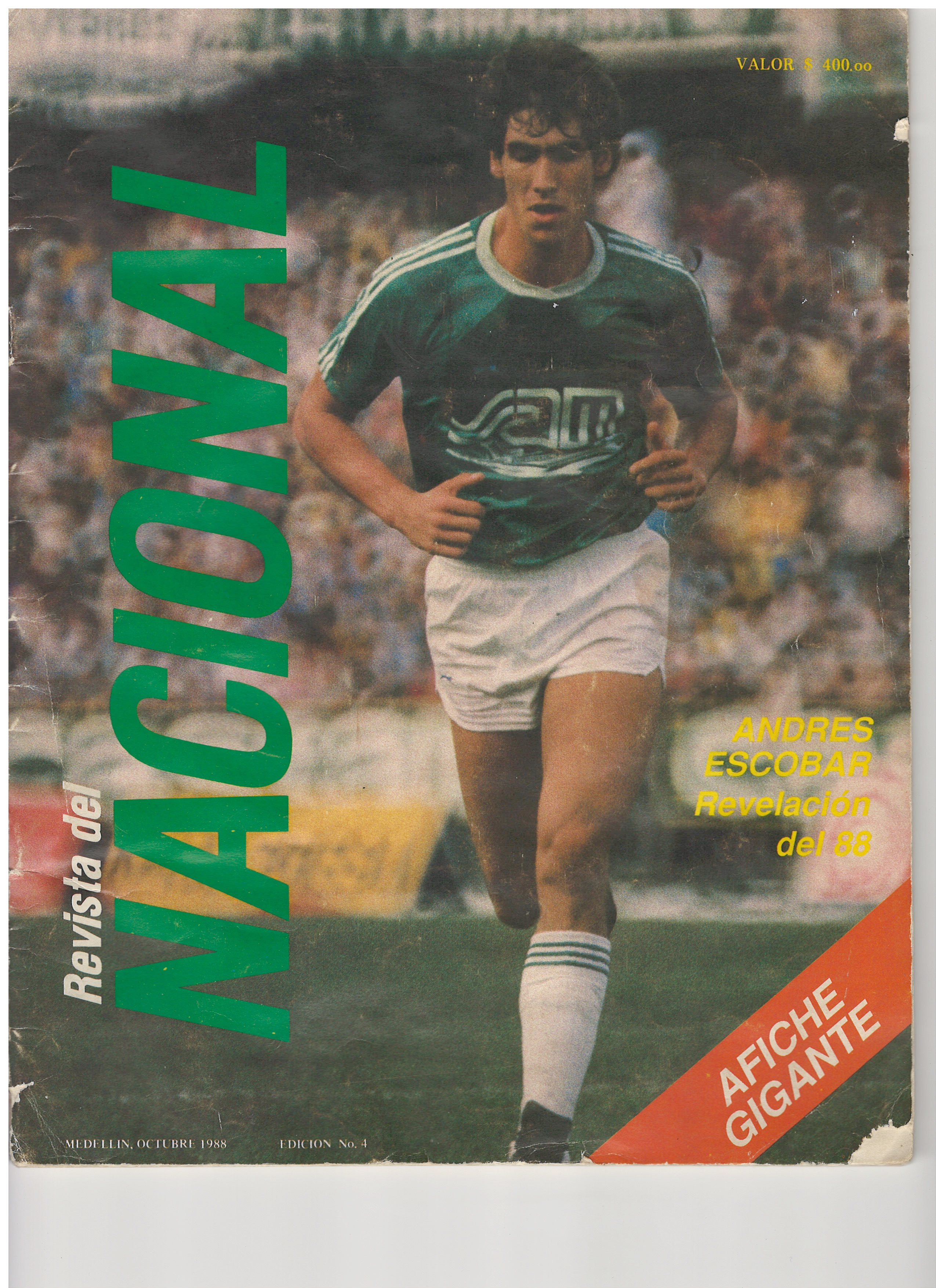 Revista Oficial del Atlético Nacional — Autografiada (1988)