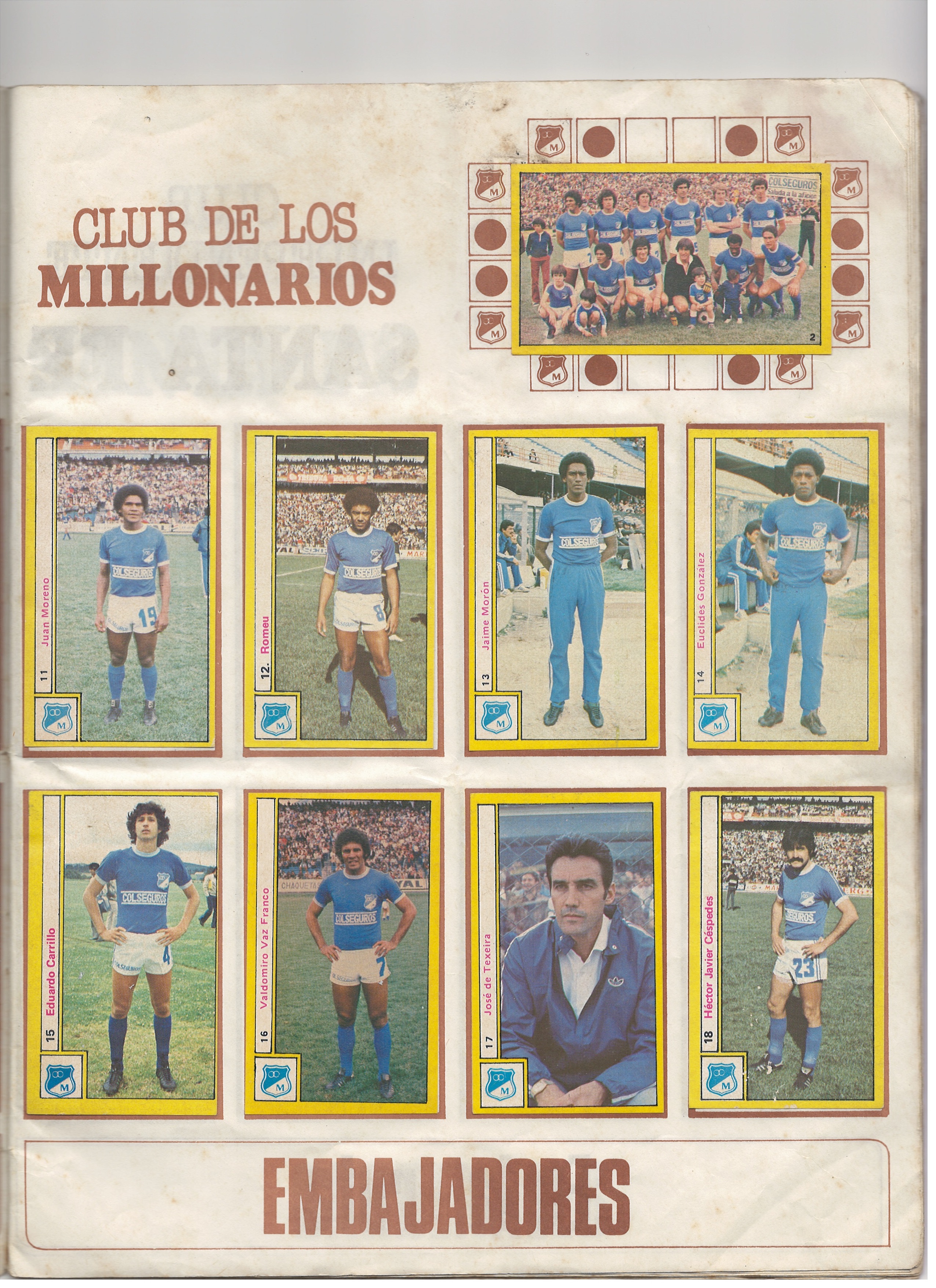 Club de Los Millonarios — Página Segunda ('Embajadores')