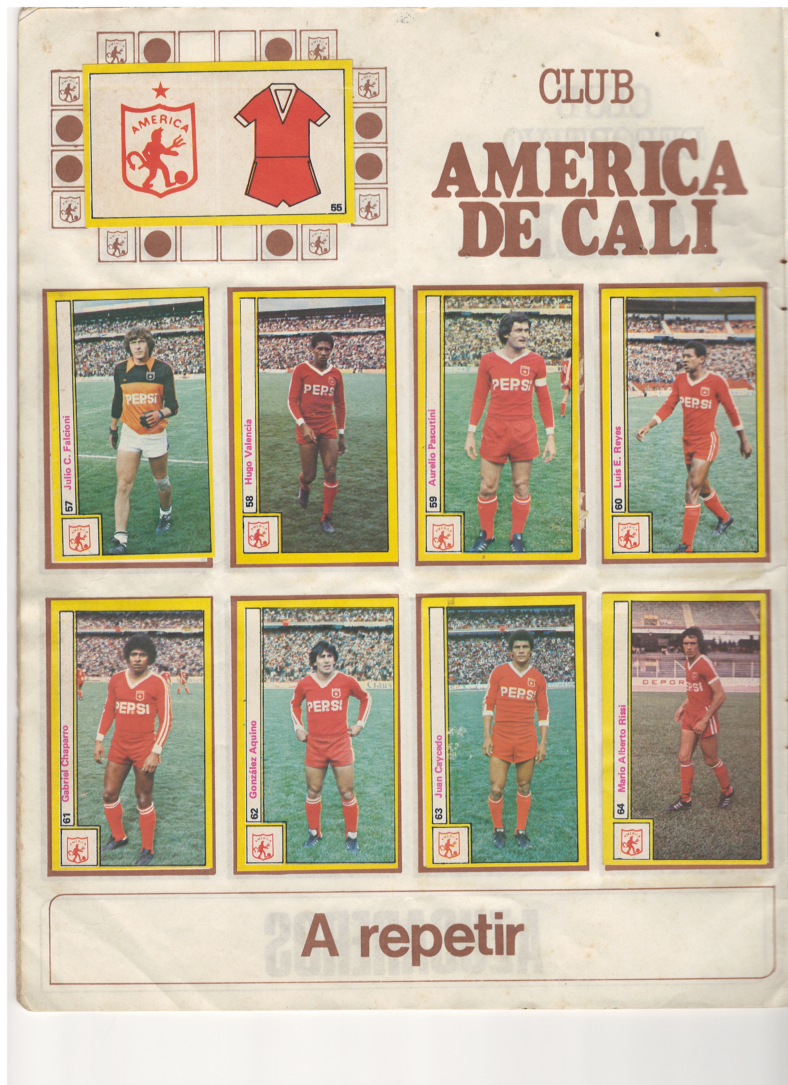 Club América de Cali — Página Primera ('A repetir')