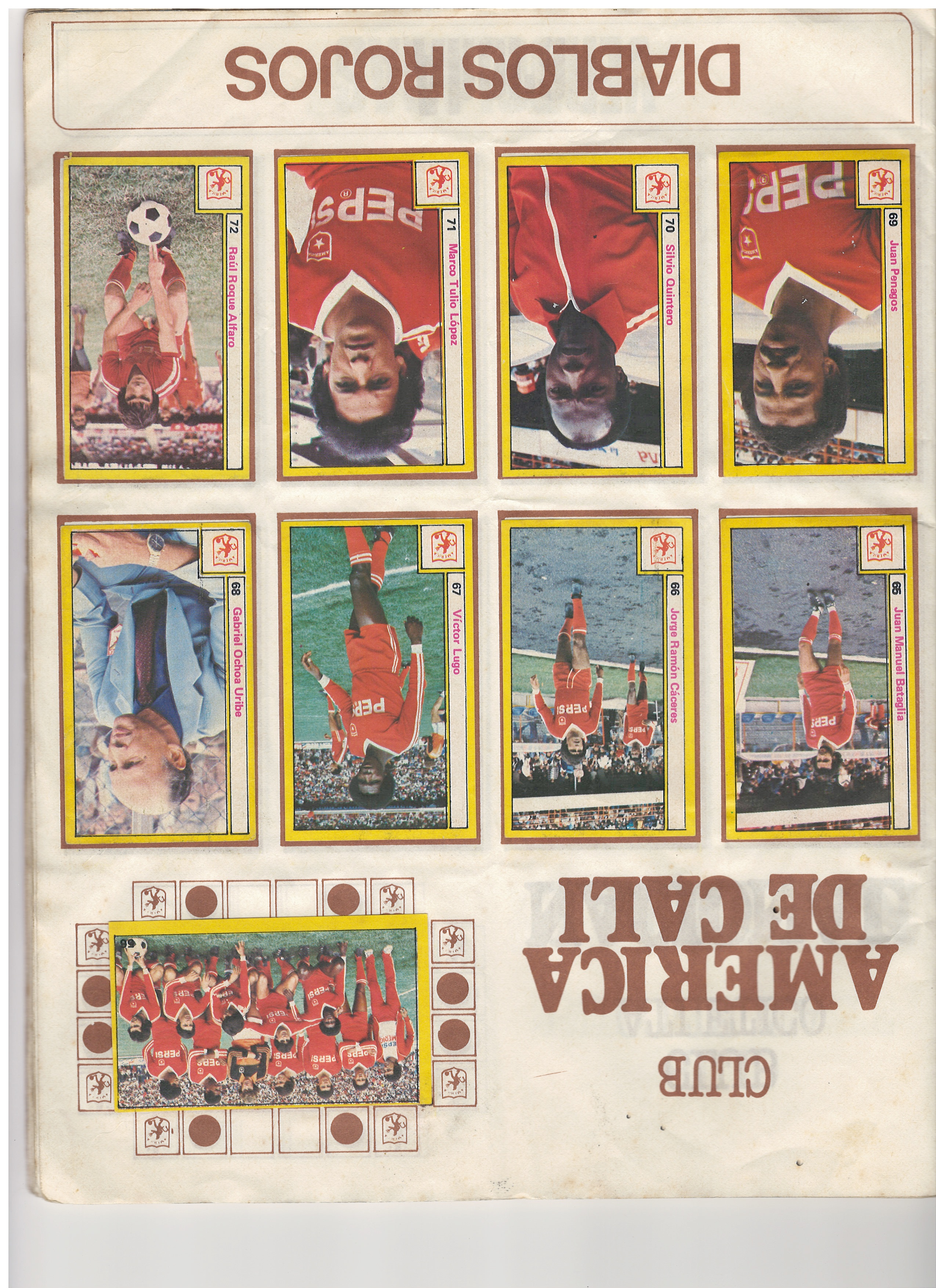 Club América de Cali — Página Segunda ('Diablos Rojos')