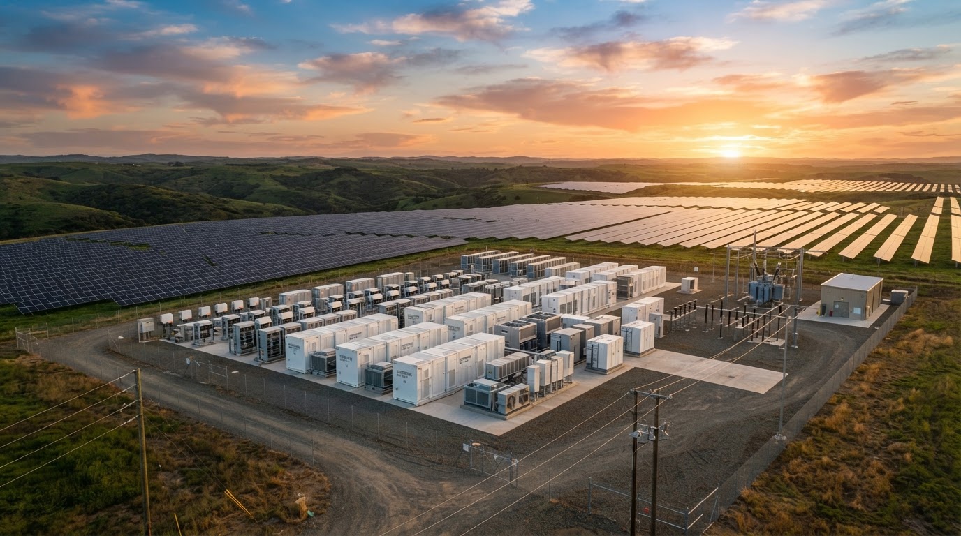 Utility-scale battery storage and inverters