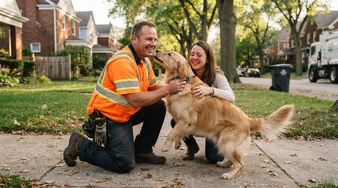 City sanitation worker praised for rescuing family pet