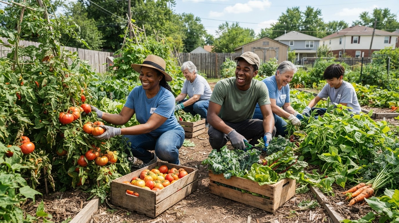 Ferguson community garden harvest feeds 500 families