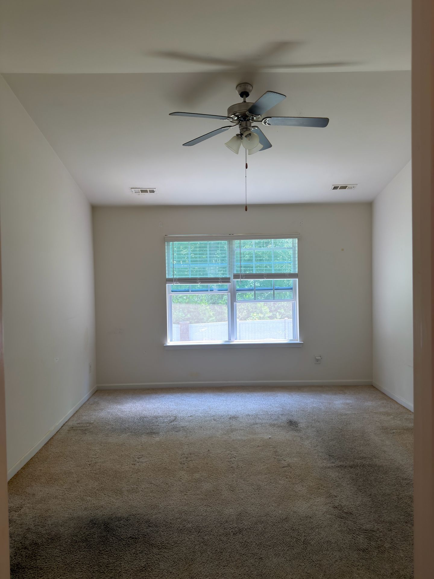 Broad Valley second bedroom in Charlotte before paint and carpet
