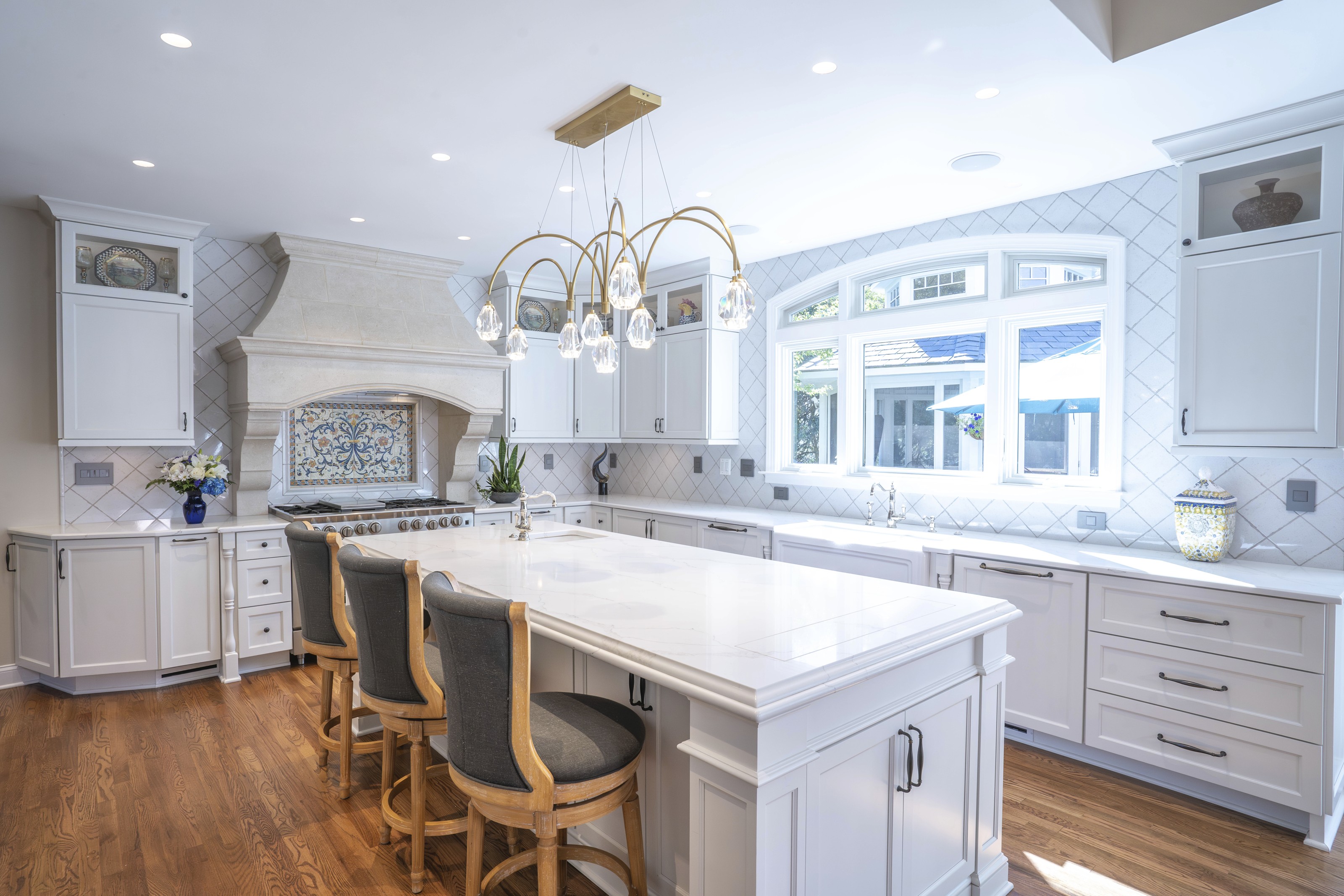 Real kitchen with $100,000 cabinetry designed by Marta Layton
