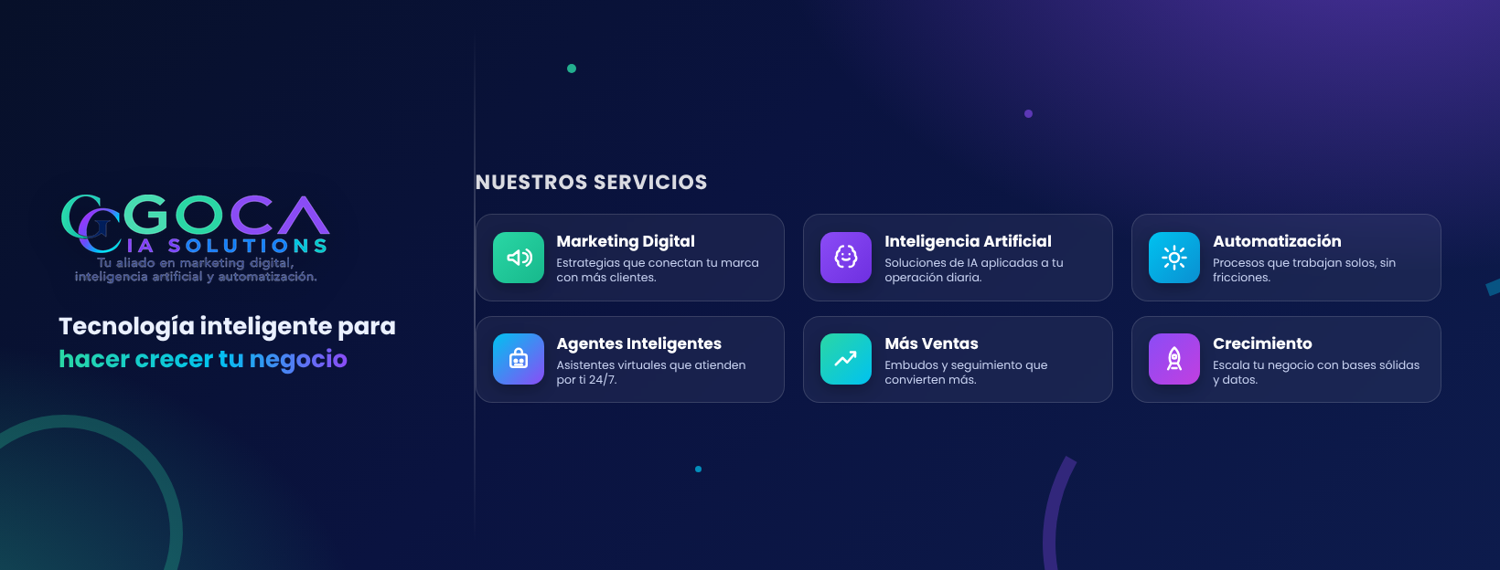 Ecosistema de soluciones GOCA IA