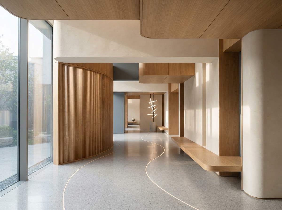 Calm premium recovery and wellness studio interior