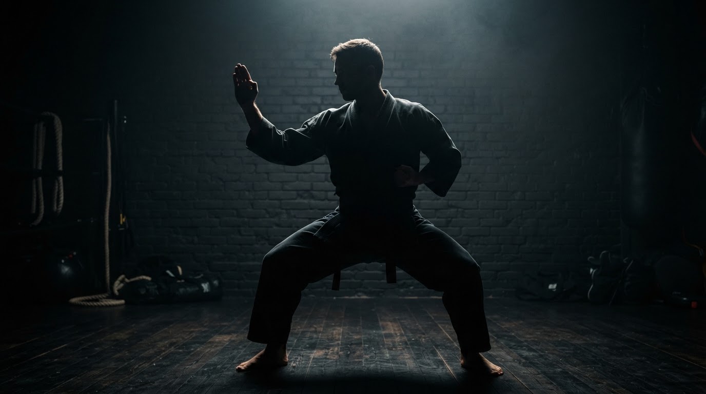 Adult karate class at North County Self Defense