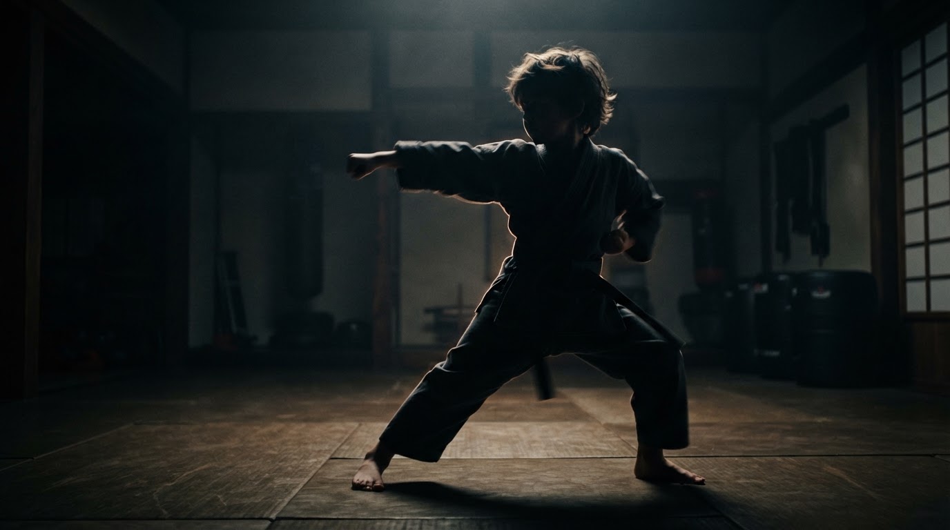 Kids' karate class at North County Self Defense