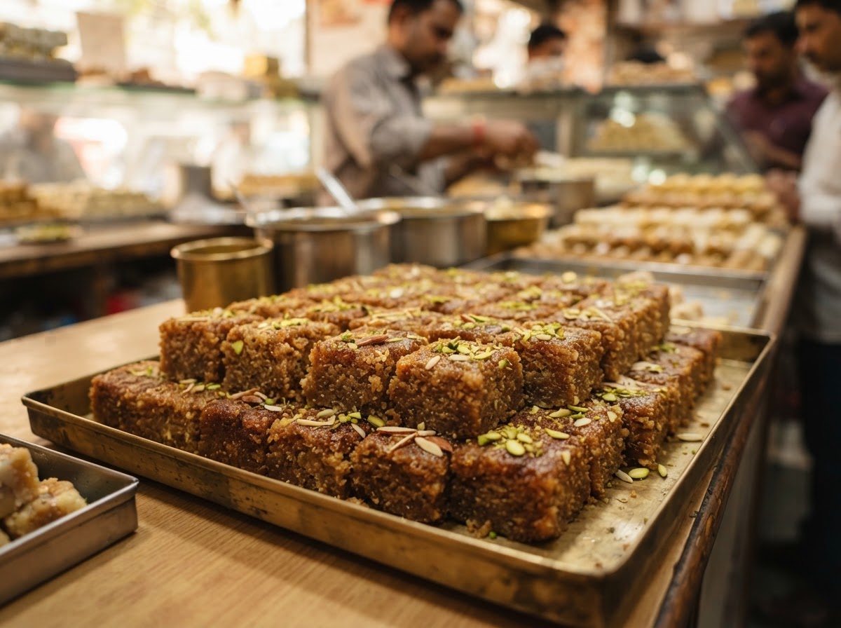 Brown Kalakand (Milk Cake)